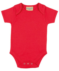 Larkwood Short-sleeved Bodysuit with Envelope Neck Opening - Red