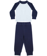 Larkwood Children's Pyjamas - Navy/White