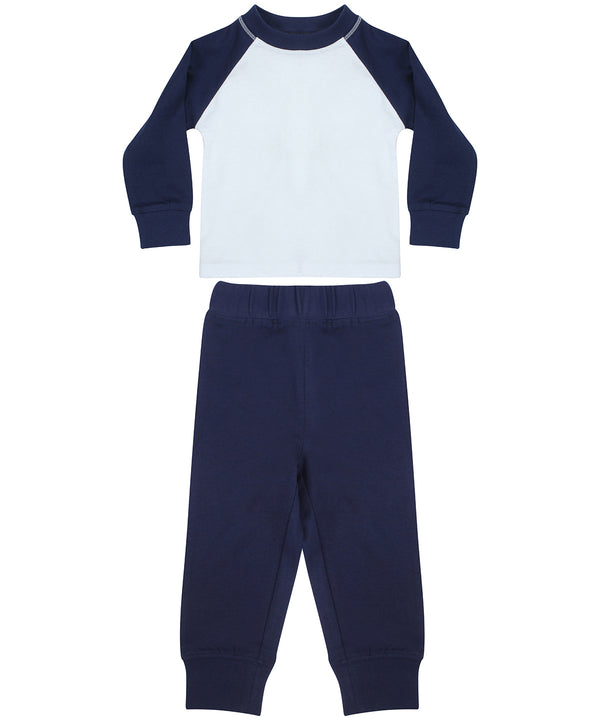 Larkwood Children's Pyjamas - Navy/White