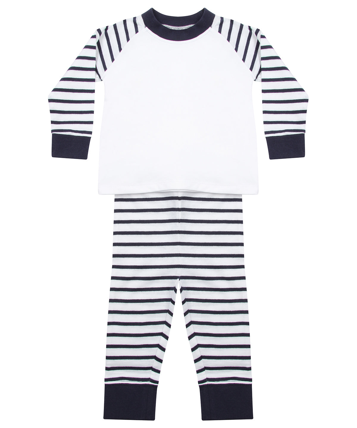 Larkwood Striped Pyjamas - Navy Stripe/White