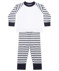 Larkwood Striped Pyjamas - Navy Stripe/White