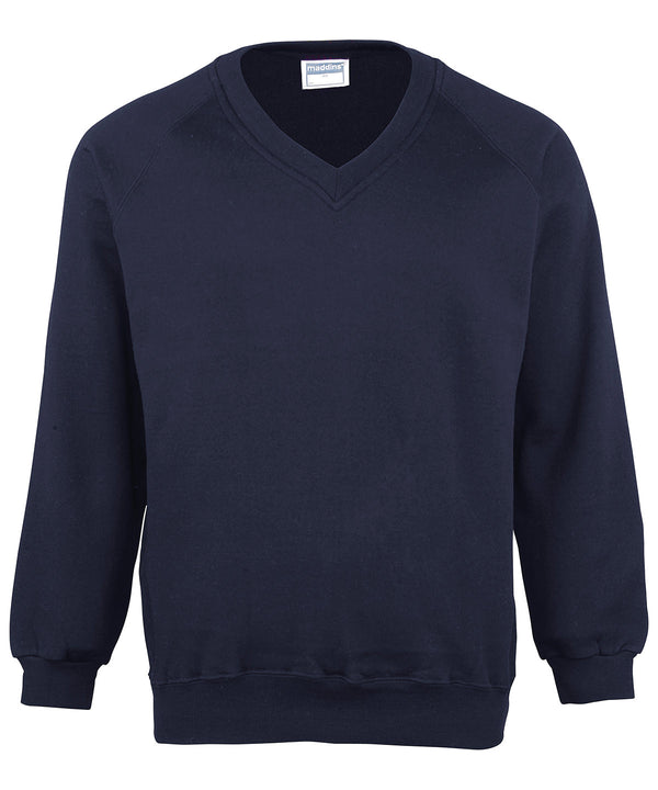 Maddins Coloursure™ V-neck Sweatshirt - Navy*