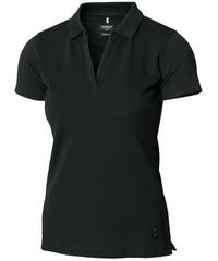Nimbus Women’s Harvard V-neck – Stretch Deluxe Polo - Black