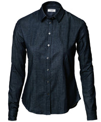 Nimbus Women’s Torrance – Raw and Stylish Denim Shirt - Indigo Blue