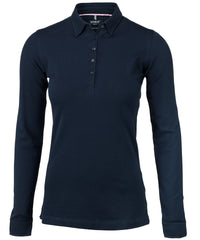 Nimbus Women’s Carlington – Deluxe Long Sleeve Polo - Navy