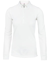 Nimbus Women’s Carlington – Deluxe Long Sleeve Polo - White
