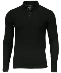 Nimbus Carlington – Deluxe Long Sleeve Polo - Black