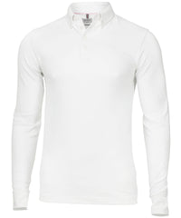 Nimbus Carlington – Deluxe Long Sleeve Polo - White