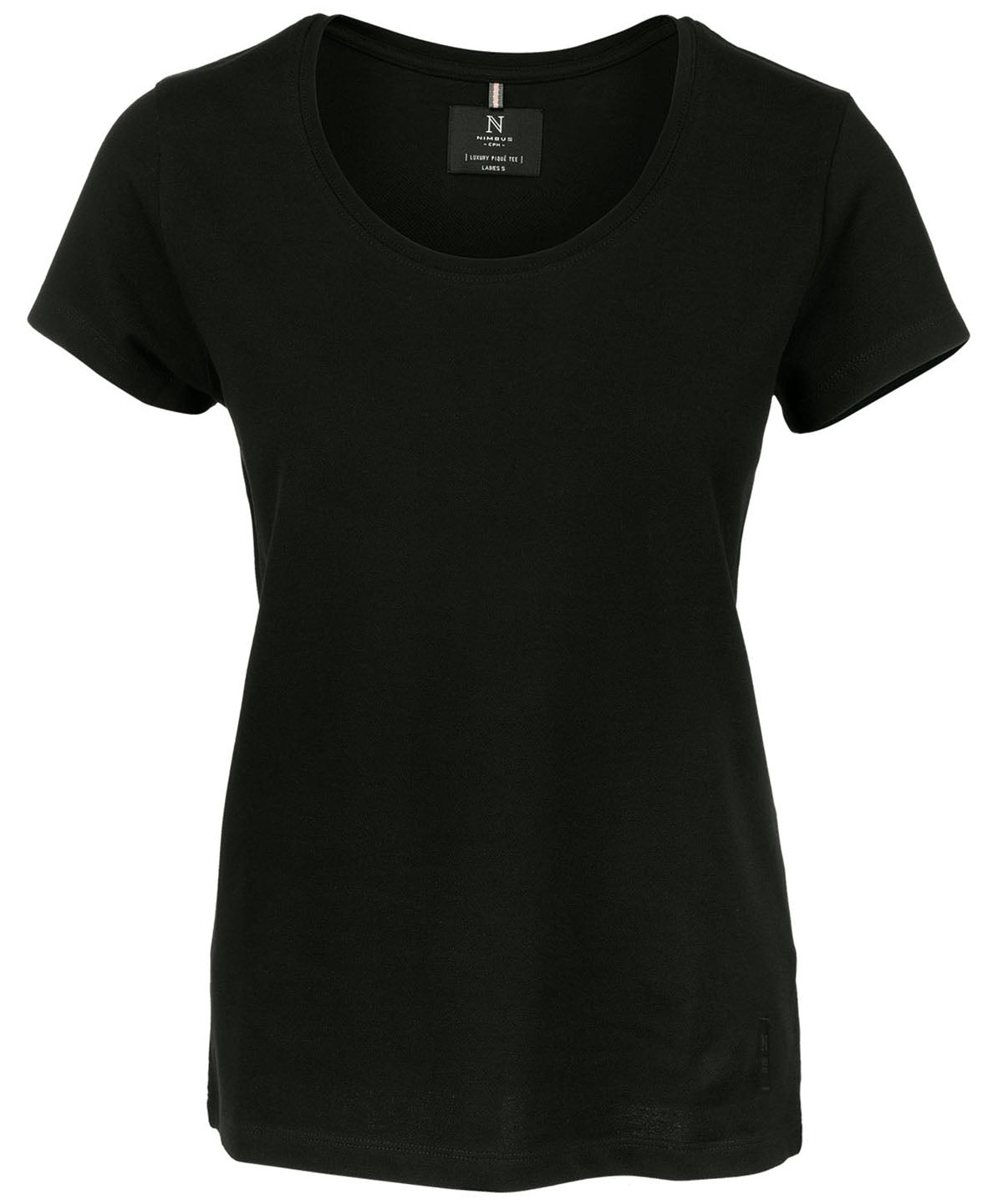 Nimbus Women’s Danbury – the Piqué Tee - Black