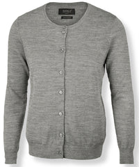 Nimbus Women’s Phoenix – Luxurious Merino Blend Cardigan - Grey Melange