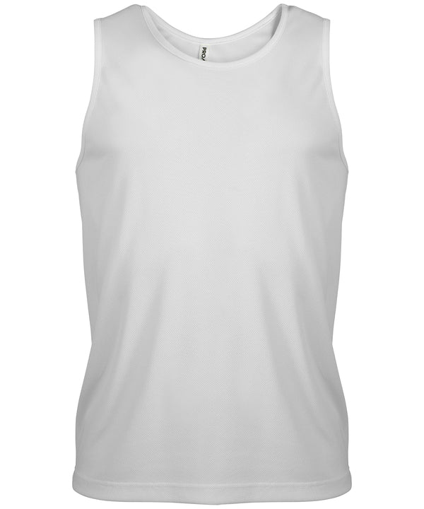 Karibanproact Men's Sports Vest - White