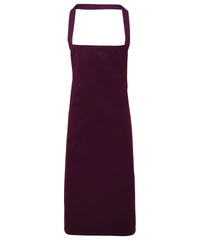 Premier 100% Organic Cotton Bib Apron - Aubergine