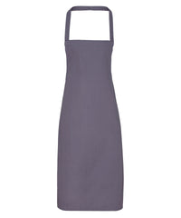Premier 100% Organic Cotton Bib Apron - Dark Grey