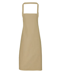 Premier 100% Organic Cotton Bib Apron - Khaki