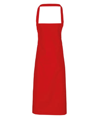 Premier 100% Organic Cotton Bib Apron - Red