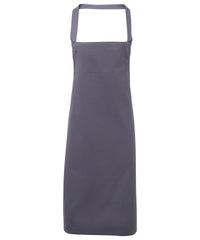 Premier 100% Organic Cotton Bib Apron - Steel