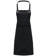Premier Espresso Bib Apron - Black/Black