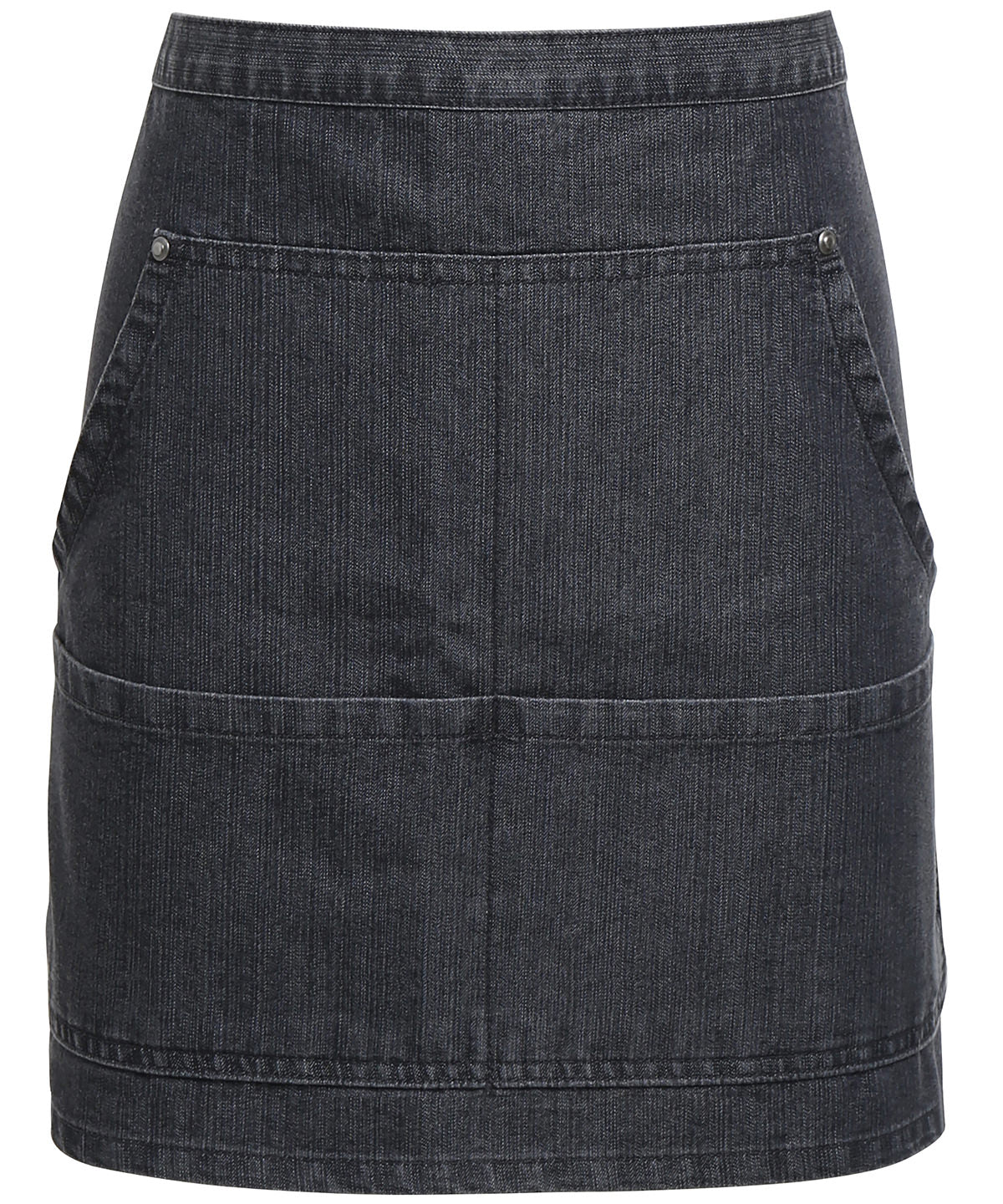 Premier Jeans Stitch Denim Waist Apron - Black Denim