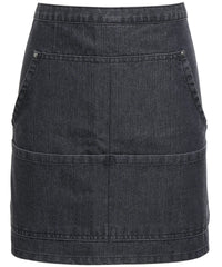 Premier Jeans Stitch Denim Waist Apron - Black Denim