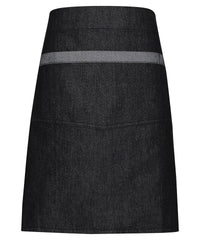 Premier Domain Contrast Denim Waist Apron - Black Denim