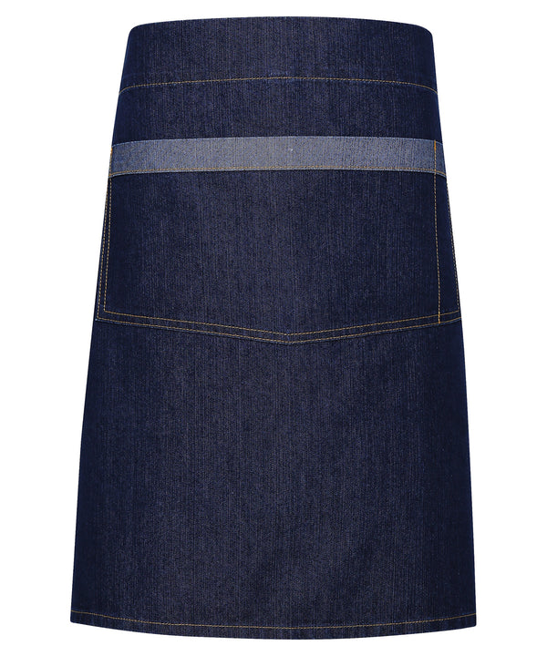 Premier Domain Contrast Denim Waist Apron - Indigo Denim