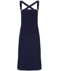 Premier Cross Back 'barista' Bib Apron - Navy