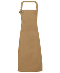 Premier Calibre Heavy Cotton Canvas Bib Apron - Khaki