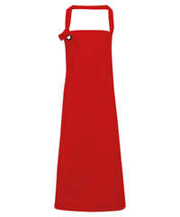 Premier Calibre Heavy Cotton Canvas Bib Apron - Red