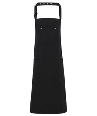 Premier Chino Cotton Bib Apron - Black