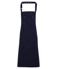Premier Chino Cotton Bib Apron - Navy