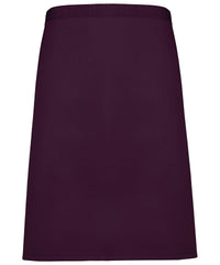 Premier Colours Mid-length Apron - Aubergine