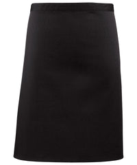 Premier Colours Mid-length Apron - Black