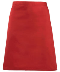 Premier Colours Mid-length Apron - Red