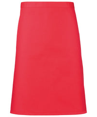 Premier Colours Mid-length Apron - Strawberry Red