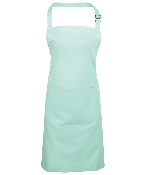 Premier Colours Bib Apron with Pocket - Aqua