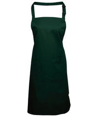 Premier Colours Bib Apron with Pocket - Bottle