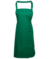 Premier Colours Bib Apron with Pocket - Emerald