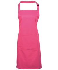 Premier Colours Bib Apron with Pocket - Hot Pink