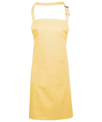 Premier Colours Bib Apron with Pocket - Lemon