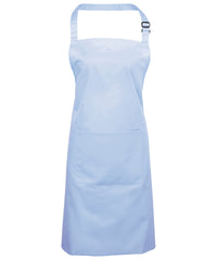 Premier Colours Bib Apron with Pocket - Light Blue
