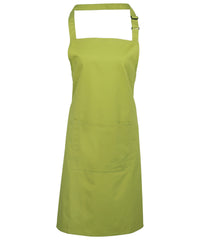Premier Colours Bib Apron with Pocket - Lime