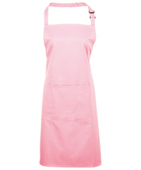 Premier Colours Bib Apron with Pocket - Pink