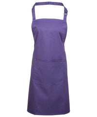 Premier Colours Bib Apron with Pocket - Purple