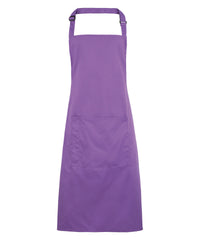 Premier Colours Bib Apron with Pocket - Rich Violet