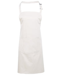 Premier Colours Bib Apron with Pocket - White
