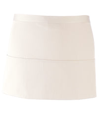 Premier Colours 3-pocket Apron - White