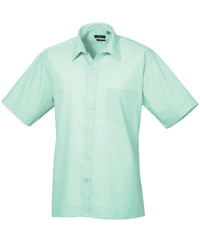 Premier Short Sleeve Poplin Shirt - Aqua