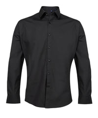 Premier Supreme Poplin Long Sleeve Shirt - Black