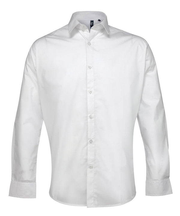 Premier Supreme Poplin Long Sleeve Shirt - White
