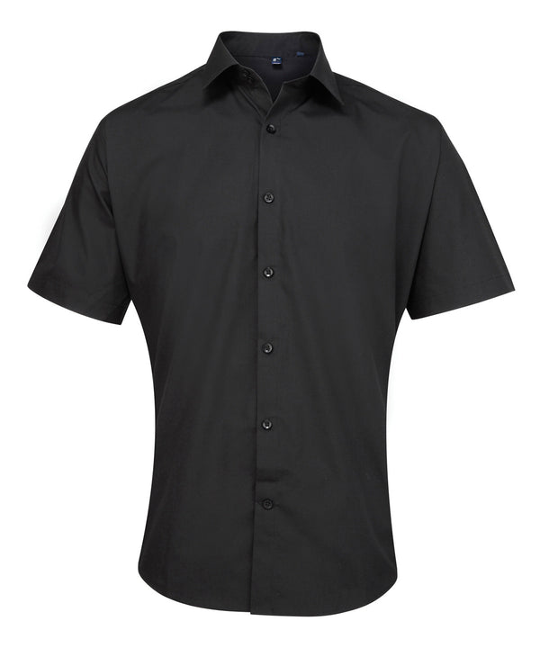 Premier Supreme Poplin Short Sleeve Shirt - Black
